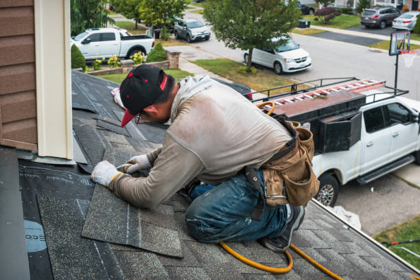 Professional Roof Replacement technician working in Godwin, NC